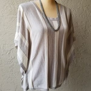 Vintageous poncho style sweater top / blouse